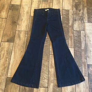 Free People Indigo Flare Denim Jeans